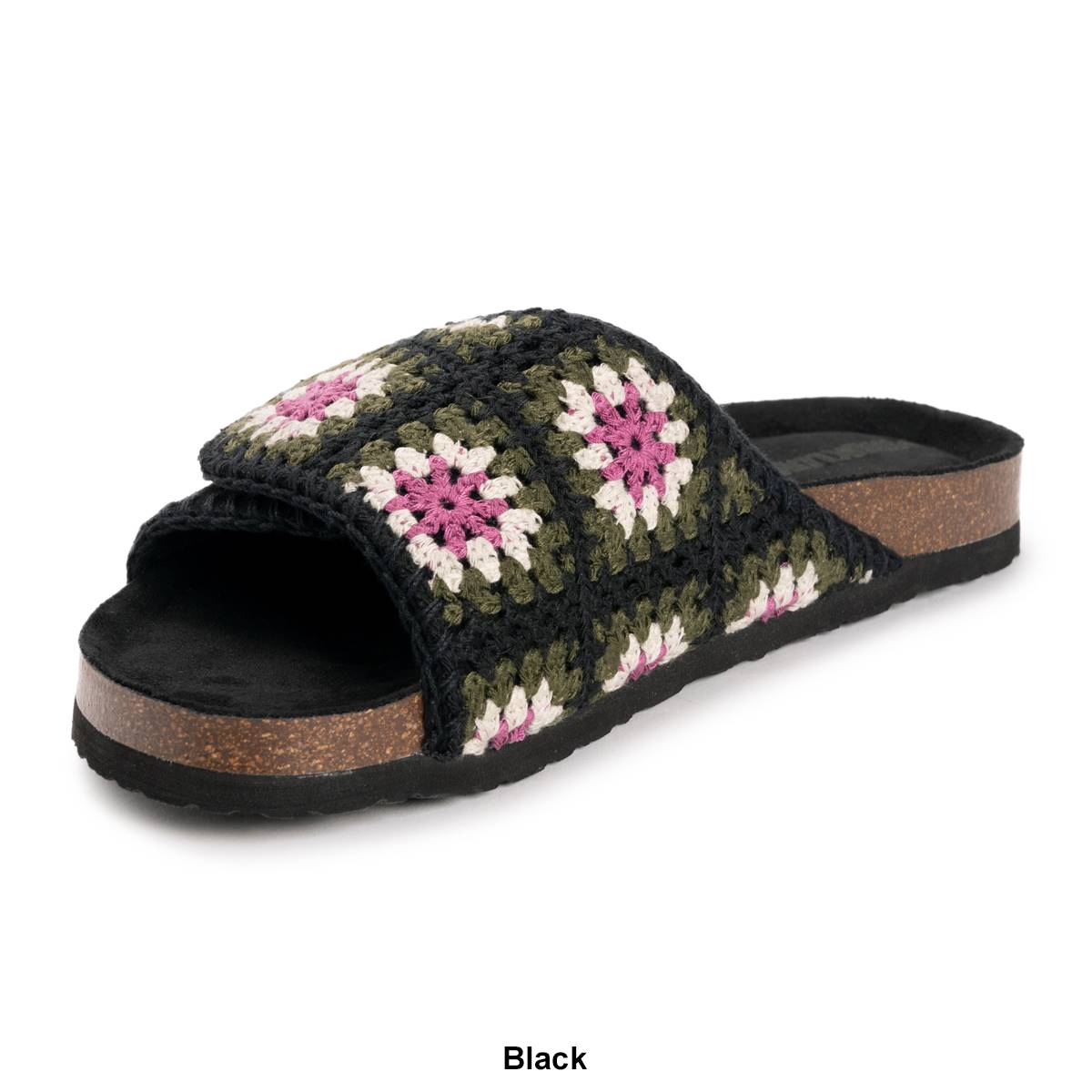 Womens MUK LUKS(R) Gigi Crochet Slide Sandals