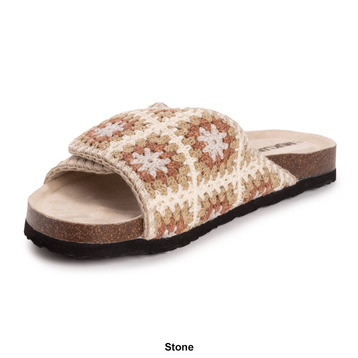 Womens MUK LUKS(R) Gigi Crochet Slide Sandals