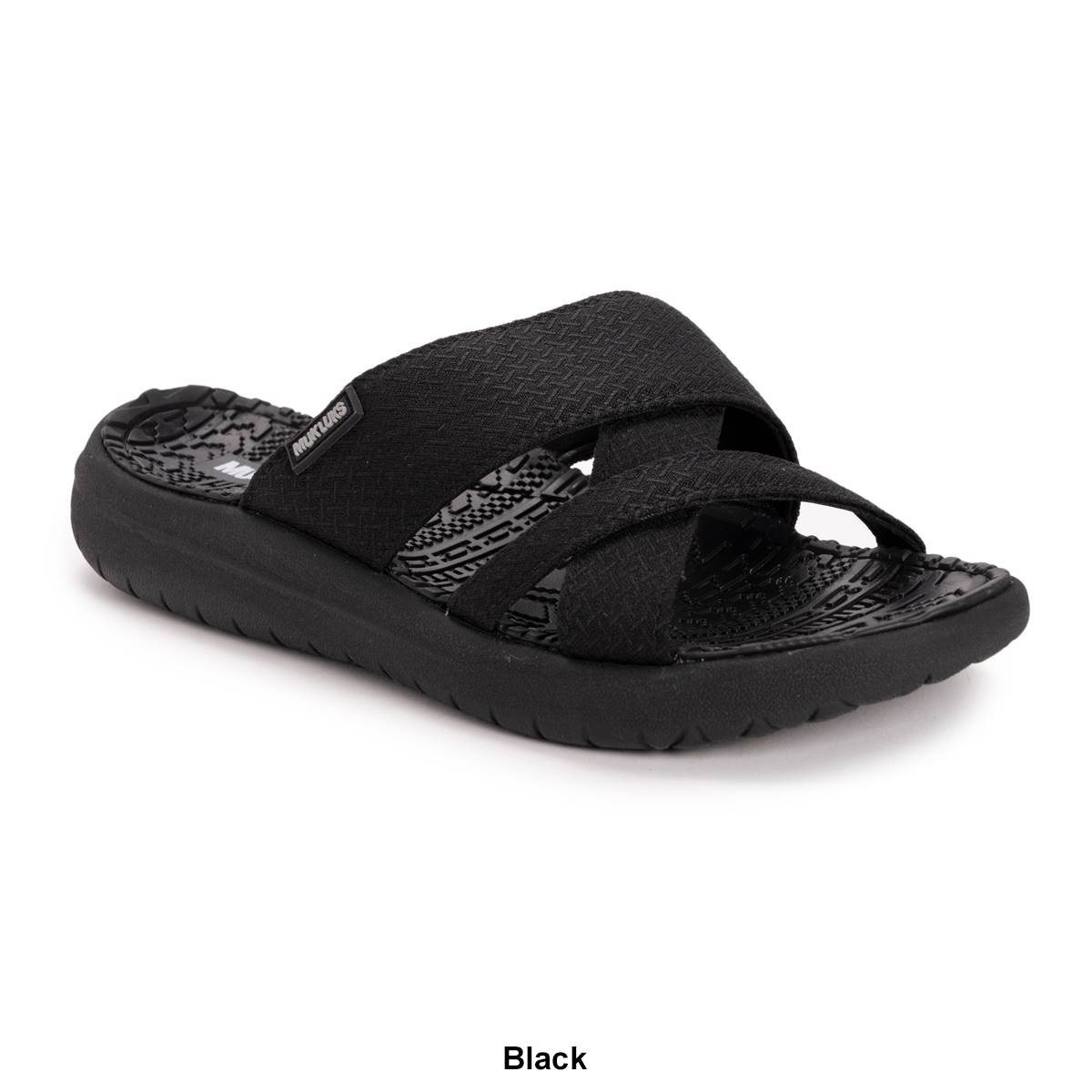 Womens MUK LUKS(R) Sassy Cross-Over Slide Sandals