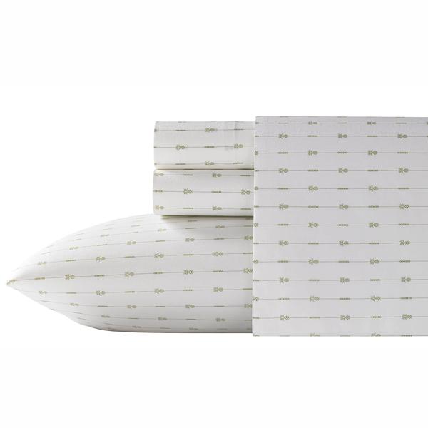 Tommy Bahama 200 Thread Count Pineapple Pinstripe 4pc. Sheet Set