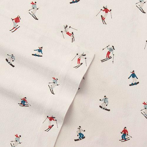Eddie Bauer Ski Slope 160 Thread Count Flannel Sheet Set alternate view