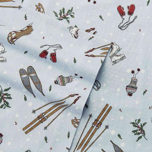 Eddie Bauer Snow Days 160 Thread Count Flannel Sheet Set alternate view
