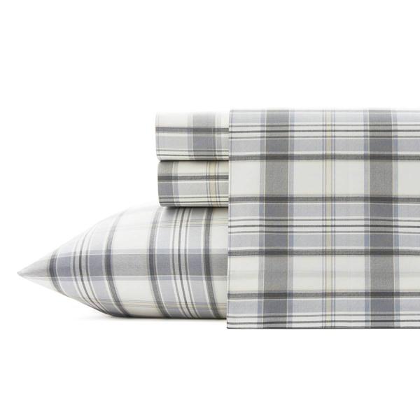 Eddie Bauer Chinook Plaid Cotton Percale Sheet Set