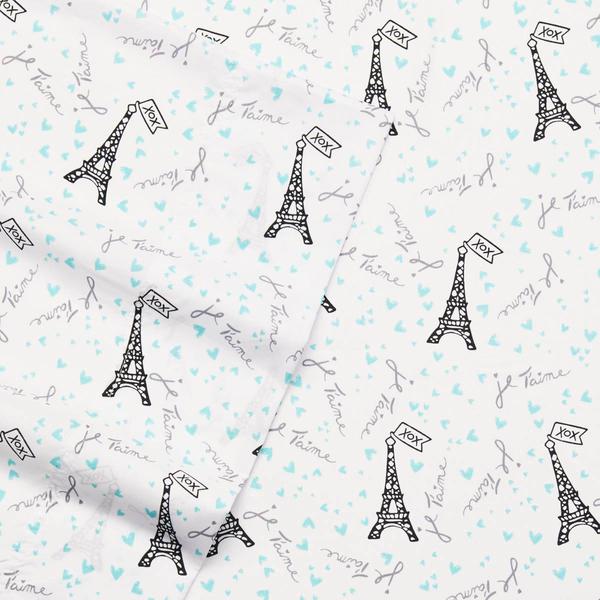 Betsey Johnson Je Taime Paris Microfiber Sheet Set alternate view