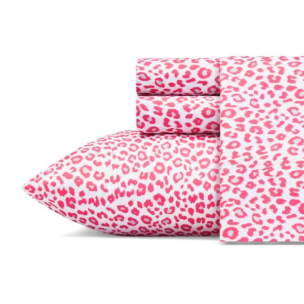Betsey Johnson Betseys Leopard Microfiber Sheet Set