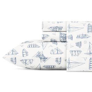 Nautica Whitewood Sail Cotton Percale Sheet Set
