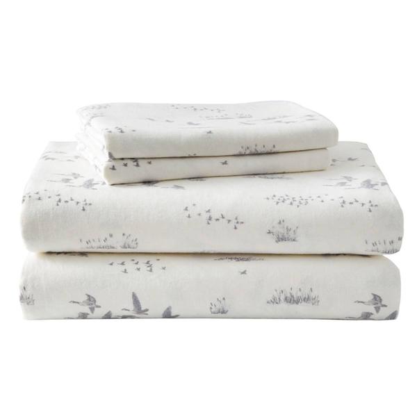 Eddie Bauer Geese Meadow Cotton Flannel Sheet Set alternate view