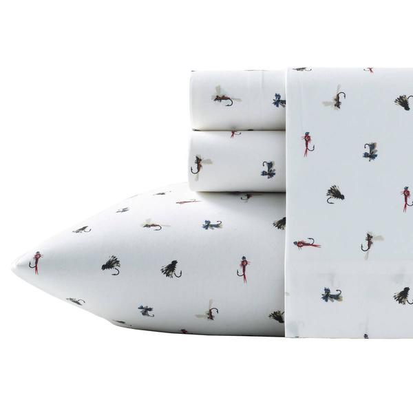 Eddie Bauer Fishing Flies Cotton Percale Sheet Set