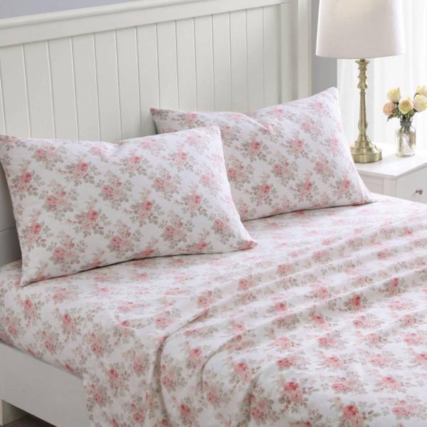 Laura Ashley(R) Lisalee Cotton Flannel Sheet Set alternate view