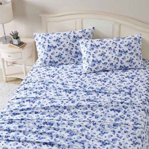 Laura Ashley(R) Emelisa Cotton Flannel Sheet Set alternate view