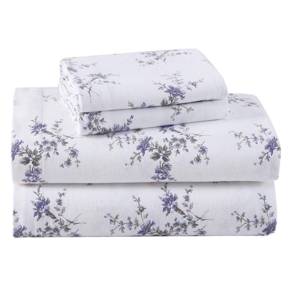 Laura Ashley(R) Jessika Cotton Flannel Sheet Set