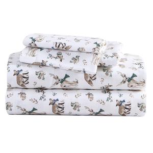 Eddie Bauer Woodland Friends Cotton Flannel Sheet Set alternate view