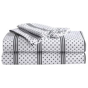 Betsey Johnson Dots & Stripes Microfiber Sheet Set alternate view