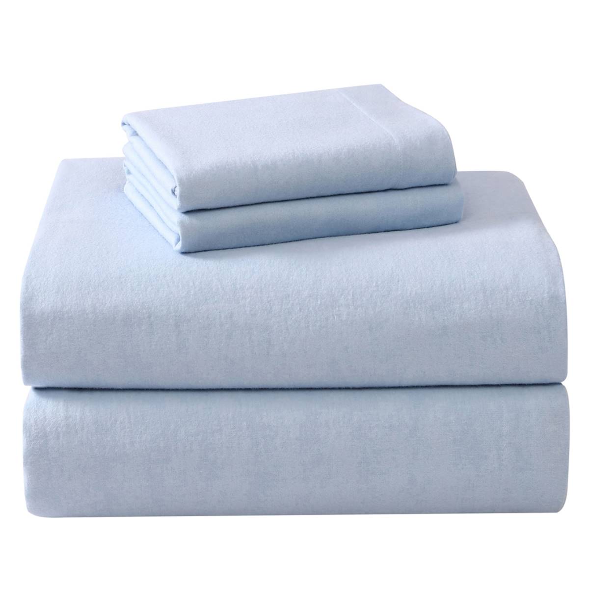 Laura Ashley Solid Cotton Flannel Sheet Set