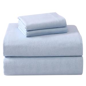 Laura Ashley(R) Solid Cotton Flannel Sheet Set