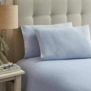 Laura Ashley(R) Solid Cotton Flannel Sheet Set alternate view