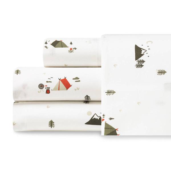Eddie Bauer Cascade Camping Cotton Percale Sheet Set