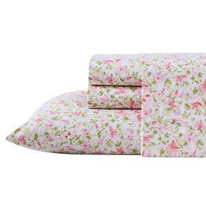 Laura Ashley(R) Norella 100% Cotton Percale Floral Sheet Set alternate view