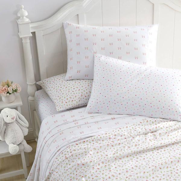 Laura Ashley(R) Mae Microfiber Floral Sheet Set alternate view
