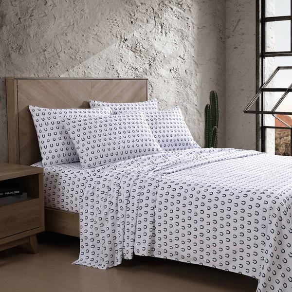 Wrangler Horseshoe Dots Microfiber Sheet Set