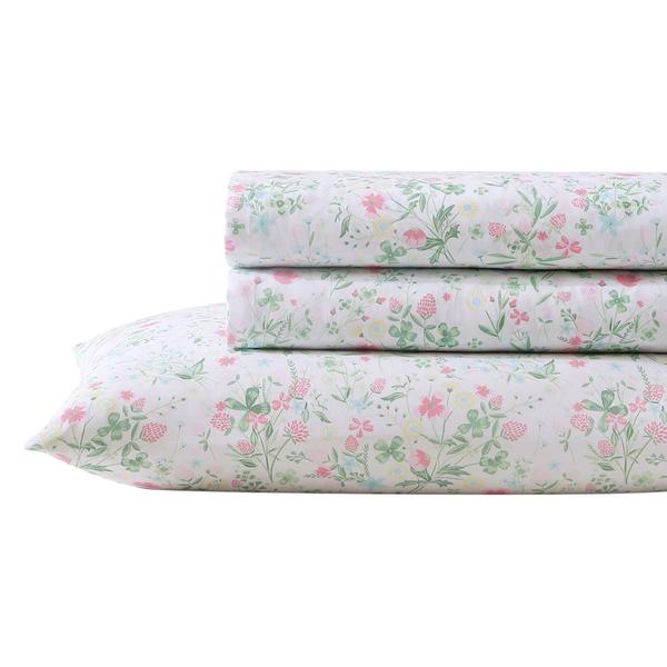 Laura Ashley(R) Posey Dance Microfiber Floral Sheet Set alternate view