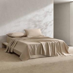 Calvin Klein Washed Percale Cotton 4pc. 200 TC Sheet Set alternate view