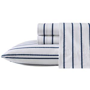 Nautica Brenton Stripe Cotton Percale Sheet Set