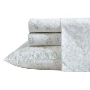Laura Ashley(R) Toile Delight 100% Cotton Floral Sheet Set alternate view