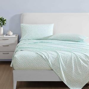 Laura Ashley(R) Margate Shells 100% Percale Cotton Sheet Set