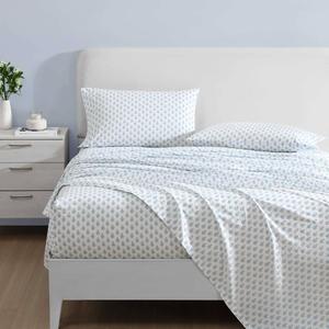 Laura Ashley(R) Francesca 100% Percale Cotton Floral Sheet Set