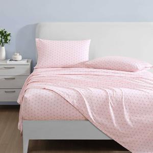 Laura Ashley(R) Scallop Dollop 100% Cotton Percale Sheet Set