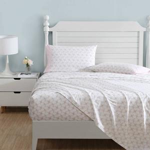 Laura Ashley(R) Lynda 100% Cotton Percale Floral Sheet Set