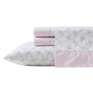 Laura Ashley(R) Lynda 100% Cotton Percale Floral Sheet Set alternate view