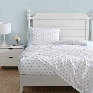 Laura Ashley(R) Harperette 100% Cotton Percale Sheet Set