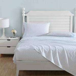 Laura Ashley(R) Kate 100% Cotton Percale Sheet Set