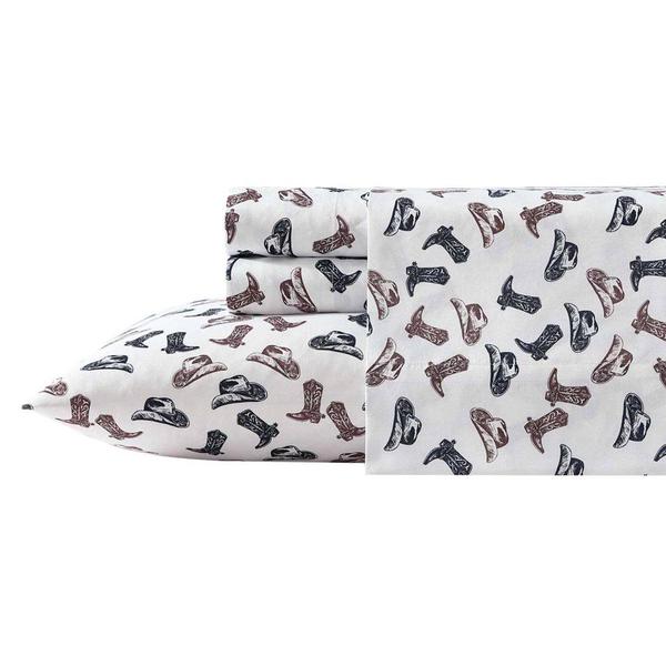 Wrangler Boots N Hats Microfiber Sheet Set