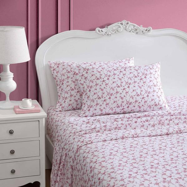 Betsey Johnson Floral Toile Microfiber Sheet Set