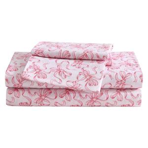Betsey Johnson Ballet Bows Microfiber Sheet Set