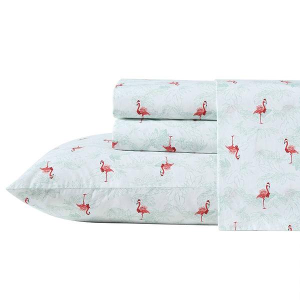 Tommy Bahama Flamingo Santa 200TC 4pc. Sheet Set