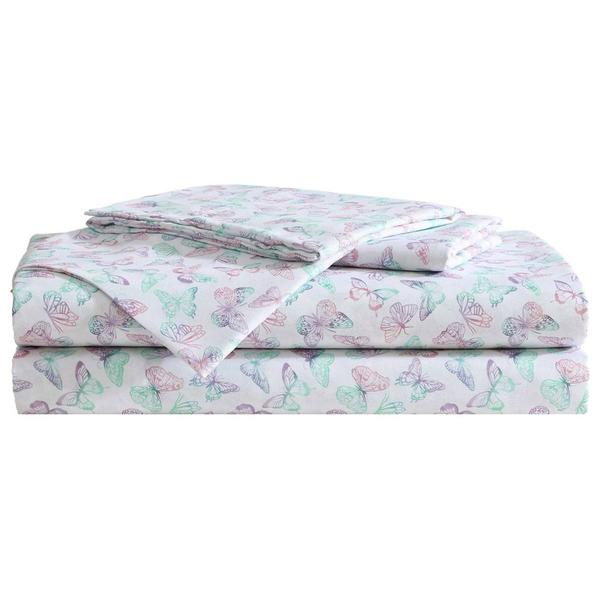 Betsey Johnson Butterfly Rainbow Microfiber Sheet Set alternate view