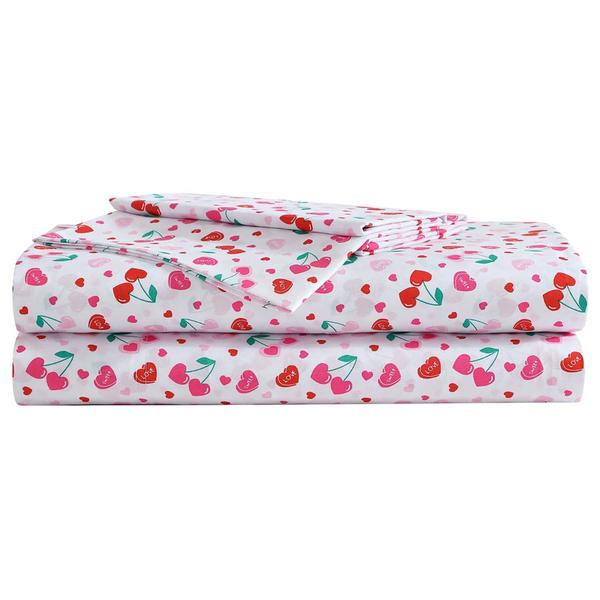 Betsey Johnson Sweet Tart Cherries Microfiber Sheet Set alternate view