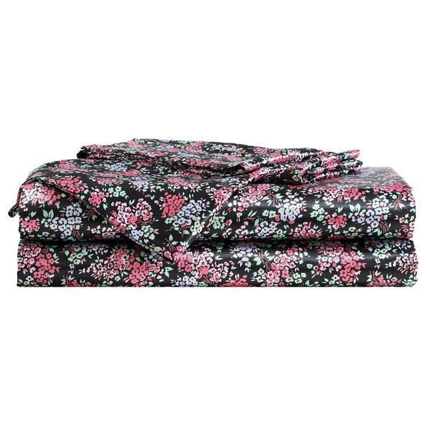 Betsey Johnson Confetti Floral Satin Sheet Set alternate view