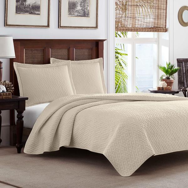 Tommy Bahama Solid 3pc. Quilt Set