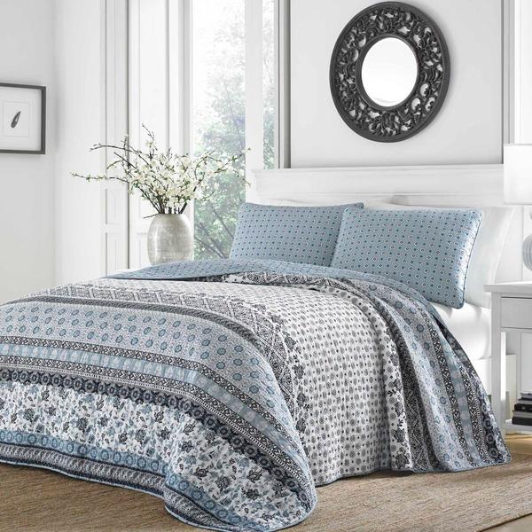 Stone Cottage Bexley 136 Thread Count Reversible 3pc. Quilt Set alternate view