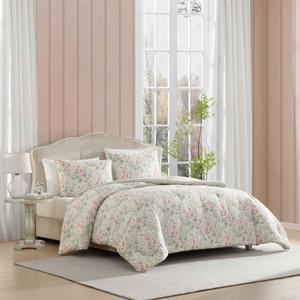 Laura Ashley(R) Arden Floral Reversible 7pc. Comforter Set