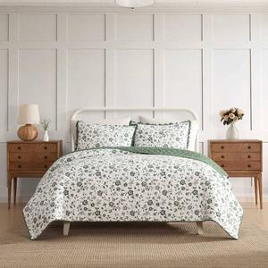 Laura Ashley(R) Miranda Cotton Reversible 3pc. Quilt Set