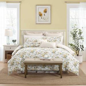 Laura Ashley(R) Roses Cotton Comforter Set