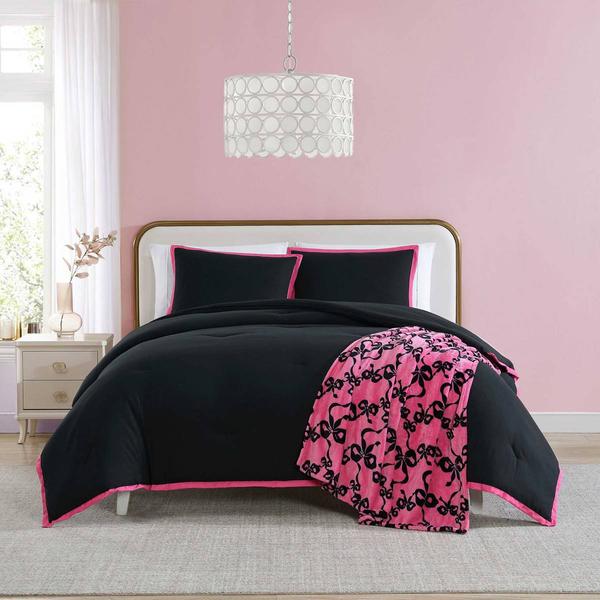 Betsey Johnson 3pc. Signature Hotel Solid Comforter Set alternate view