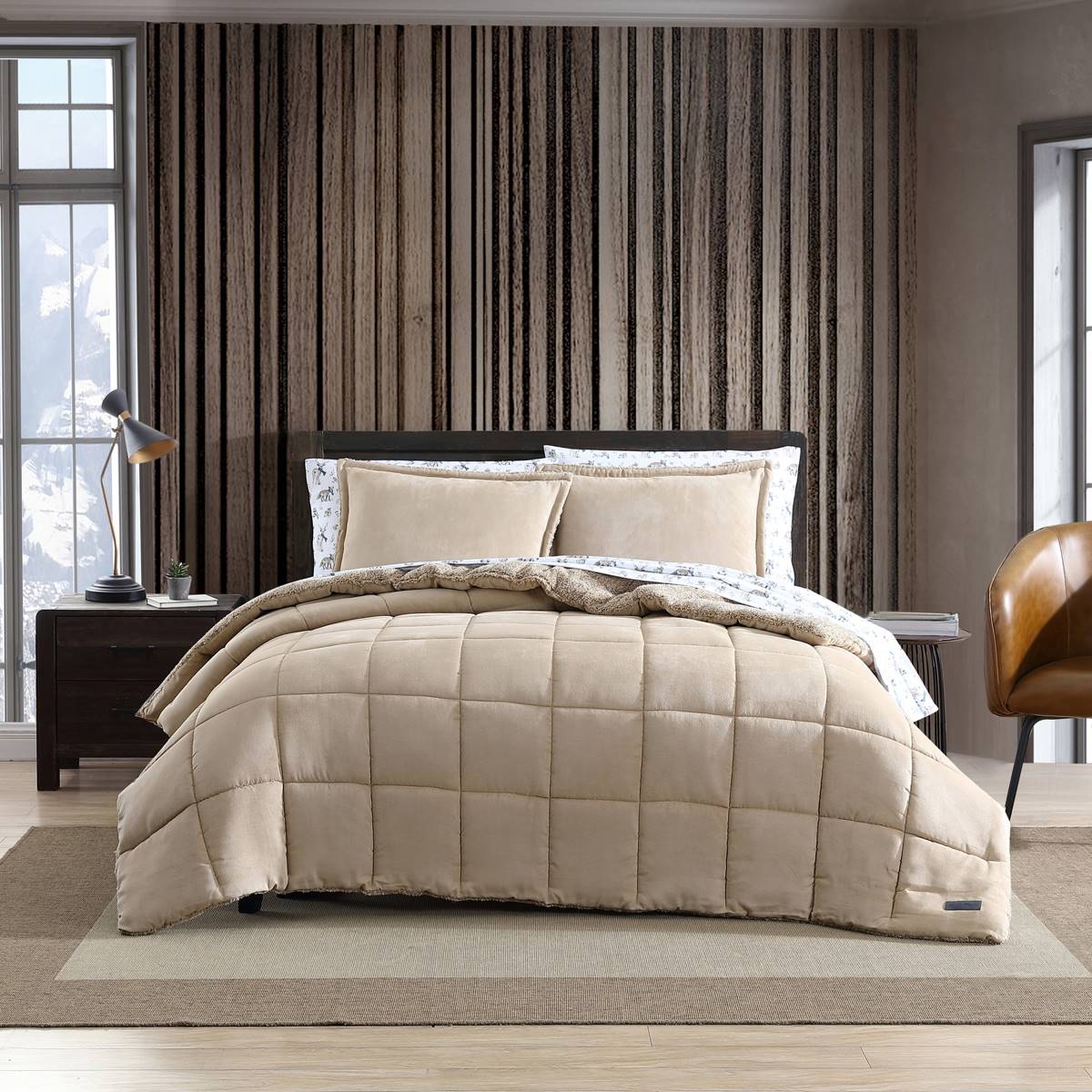 Eddie Bauer Sherwood Suede-Textured Comforter-Sham Set