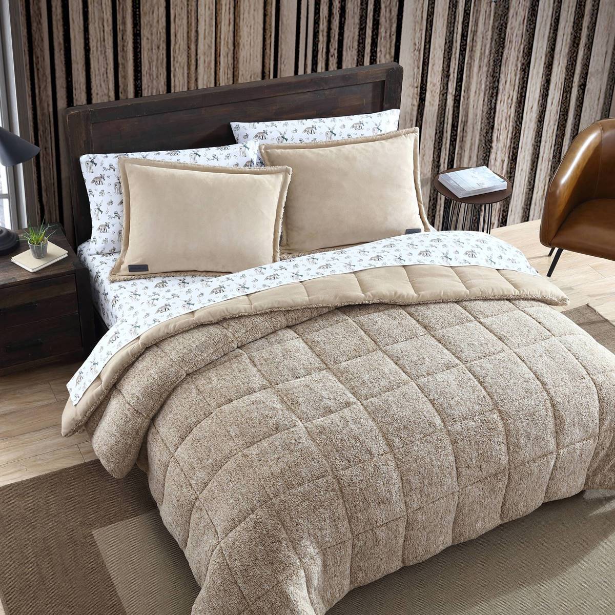 Eddie Bauer Sherwood Suede-Textured Comforter-Sham Set